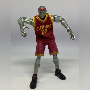 Lebron James Jazware NBA Heroes Series 1 Cleveland 6'' Silver Action Figure #23